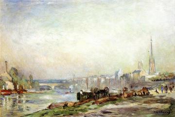 Rouen, the Seine and the Cathedral Artwork by Albert Lebourg