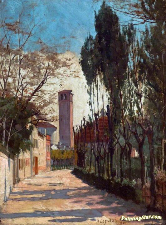 Mestre, near Venice Artwork by William Logsdail