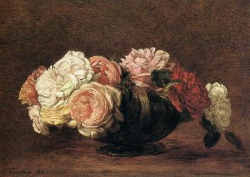 Roses in a Bowl Artwork by Henri Fantin-Latour