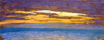 View Of The Sea At Sunset Artwork by Claude Oscar Monet