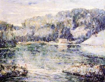 Winter, Spuytin Duyvil Artwork by Ernest Lawson