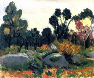 Rocks in the Vallée du Loup Artwork by Henri Matisse