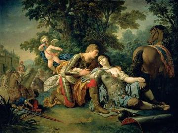 Tancred and Clorinda Artwork by Louis Jean François Lagrenée