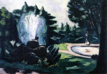 Fountain at Baden-Baden Artwork by Max Beckmann