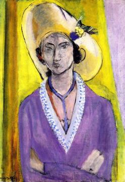 The Yellow Hat Artwork by Henri Matisse