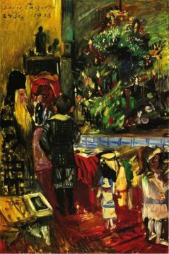 Distributing Christmas Presents Artwork by Lovis Corinth