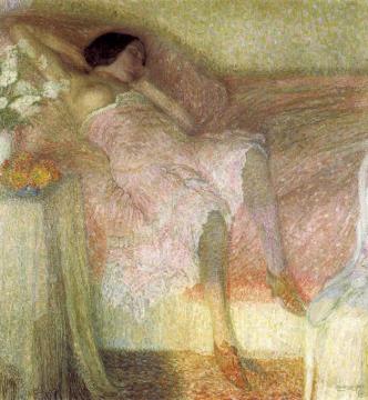 Sleeping Girl Artwork by Leon De Smet