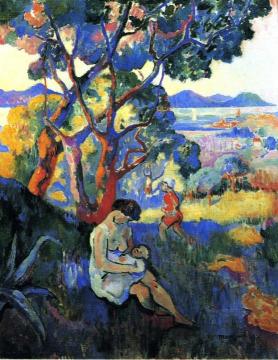 Saint-tropez Seen From The Villa Demière Artwork by Henri Manguin