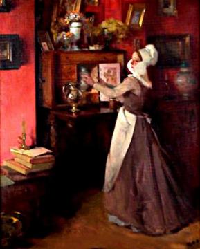 Mujer de pie Artwork by Jose Bardasano Baos