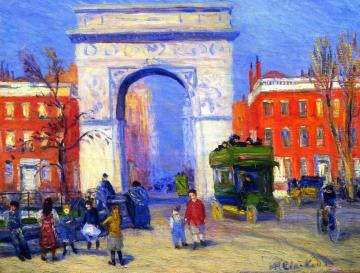 Washington Square Artwork by William James Glackens
