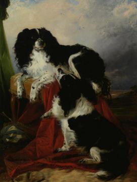 King Charles Spaniels Artwork by Richard Ansdell