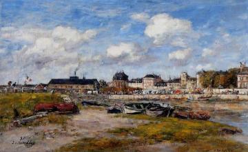 The Port of Trouville, Low Tide Artwork by Eugène-Louis Boudin