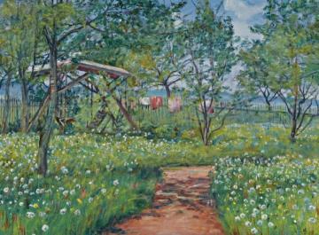 Garden in Libuň Artwork by František Kaván