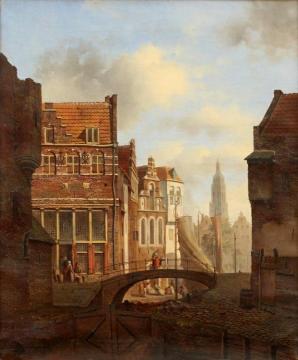 View of Amsterdam Artwork by Willem Koekkoek