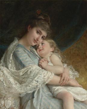 A Tender Embrace Artwork by Emile Munier