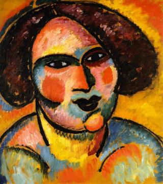 Head of a Woman Artwork by Alexej Jawlensky