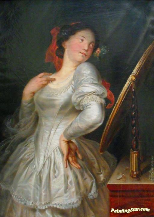 La Coquette Habillée Artwork by Antoine Wiertz