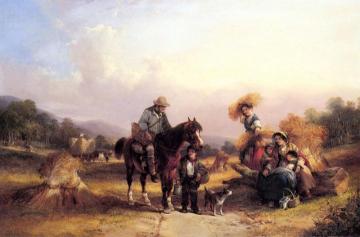 Harvesters Resting Artwork by William Shayer Snr
