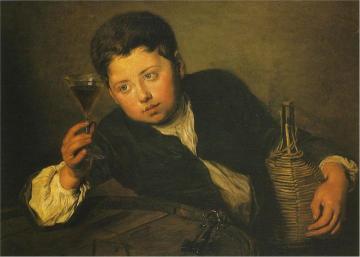 The young taster Artwork by Philippe Mercier