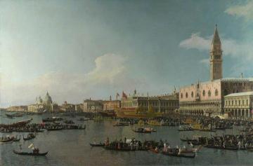 Venice: The Basin of San Marco on Ascension Day Artwork by Giovanni Antonio Canal