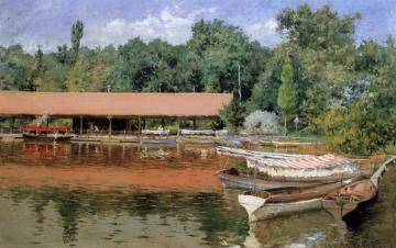 Boat House, Prospect Park Artwork by William Merritt Chase