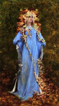Ophelia Artwork by Georges Jules Victor Clairin