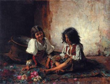 Italian Girls Artwork by Alexei Harlamoff