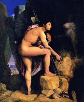Oedipus and the Sphinx Artwork by Jean Auguste Dominique Ingres