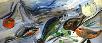 Still Life With Fish Artwork by Raoul Dufy