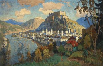 A View Of Salzburg Artwork by Konstantin Gorbatov