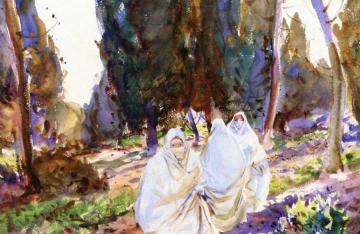 Bedouin Women Artwork by John Whorf