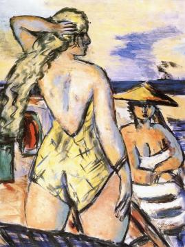 Girls by the Sea Artwork by Max Beckmann