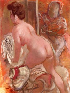 In the Studio Artwork by George Grosz