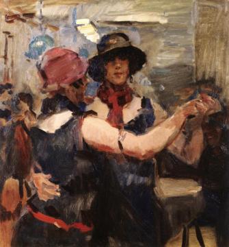 Women Dancing at a Cafe, The Hague Artwork by Isaac Israels