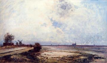 Dutch Landscape Artwork by Johan Berthold Jongkind