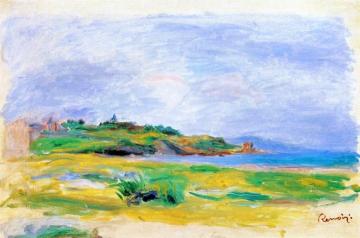 Golf, Sea, Green Cliffs Artwork by Pierre Auguste Renoir
