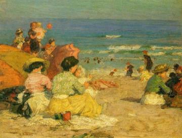 A Day at the Beach Artwork by Edward Potthast