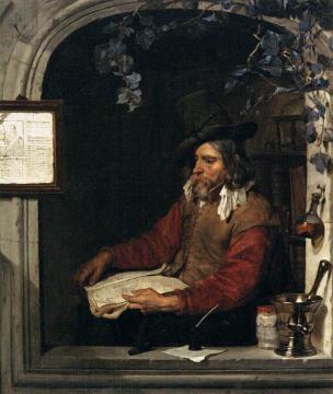 The Apothecary Artwork by Gabriel Metsu