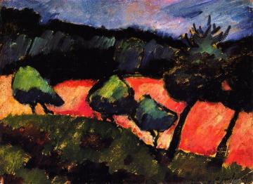 Trees and Dunes at Prerow Artwork by Alexej Jawlensky