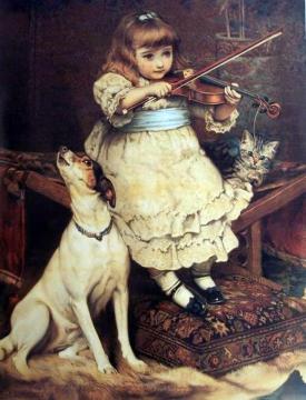 The Broken String Artwork by Charles Burton Barber