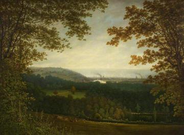 A View of Bristol from Ashton Park Artwork by Samuel Colman
