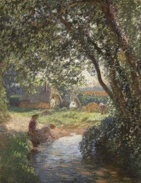 The Little Pool Artwork by Sir George Clausen