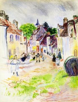 Village In Normandy Artwork by Raoul Dufy