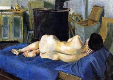 Nude in the Studio Artwork by Albert Marquet