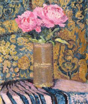 Peonies Artwork by Henri Martin