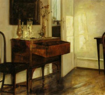 Sunlight In Livingroom Artwork by Carl Vilhelm Holsoe