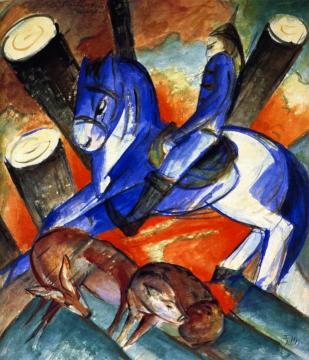 Saint Julian Artwork by Franz Marc