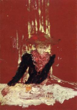 Woman with a Cup of Coffee Artwork by Edouard Vuillard