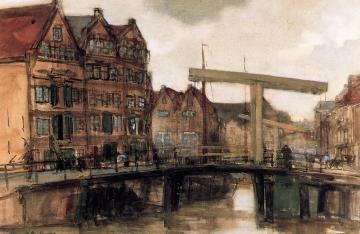 Warehouses In Amsterdam Artwork by Floris Arntzenius
