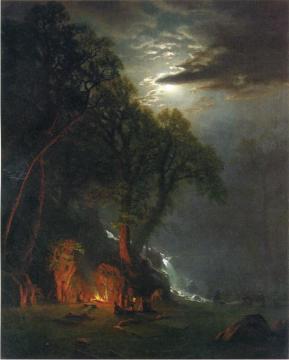 Campfire Site, Yosemite Artwork by Albert Bierstadt